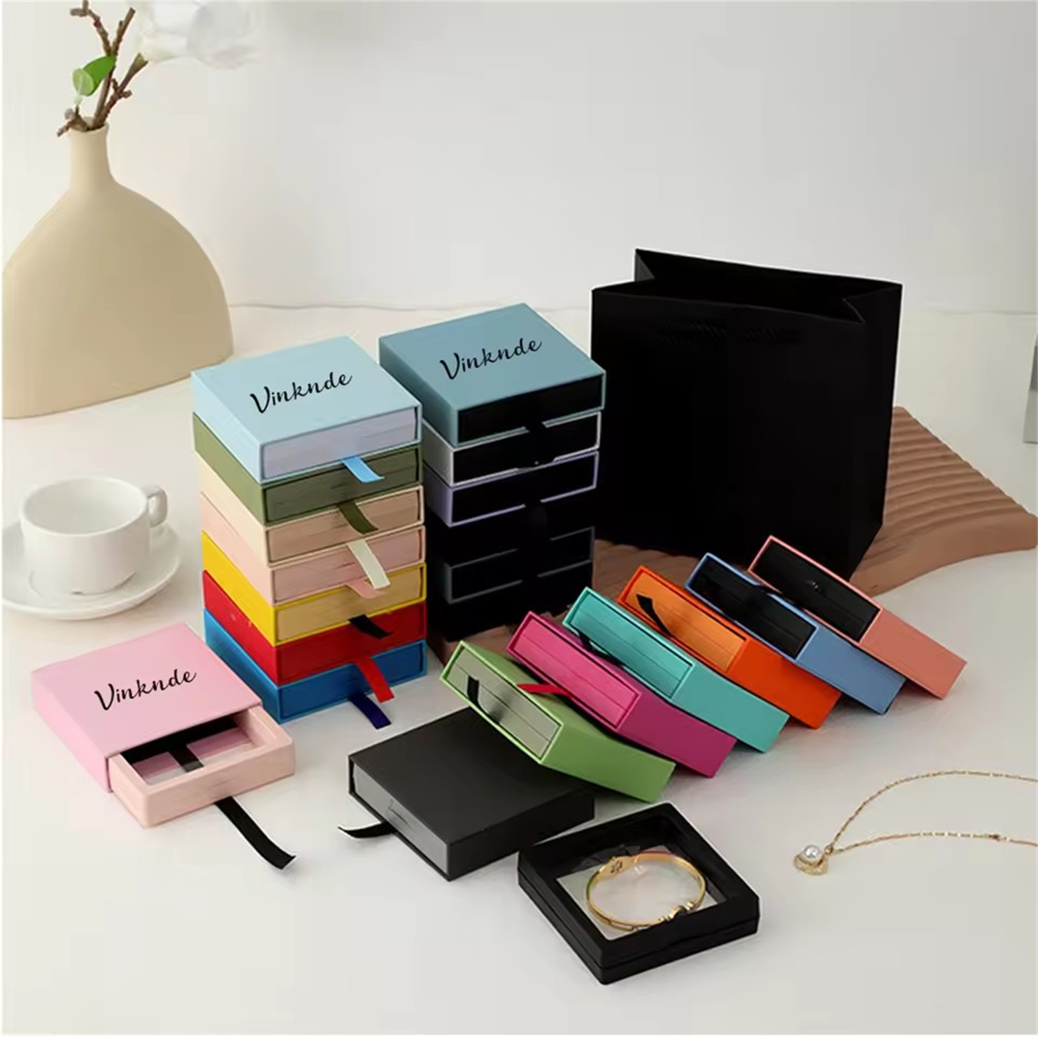Luxury Watch Boutique - ‌Custom Logo Floating Jewelry Display Case