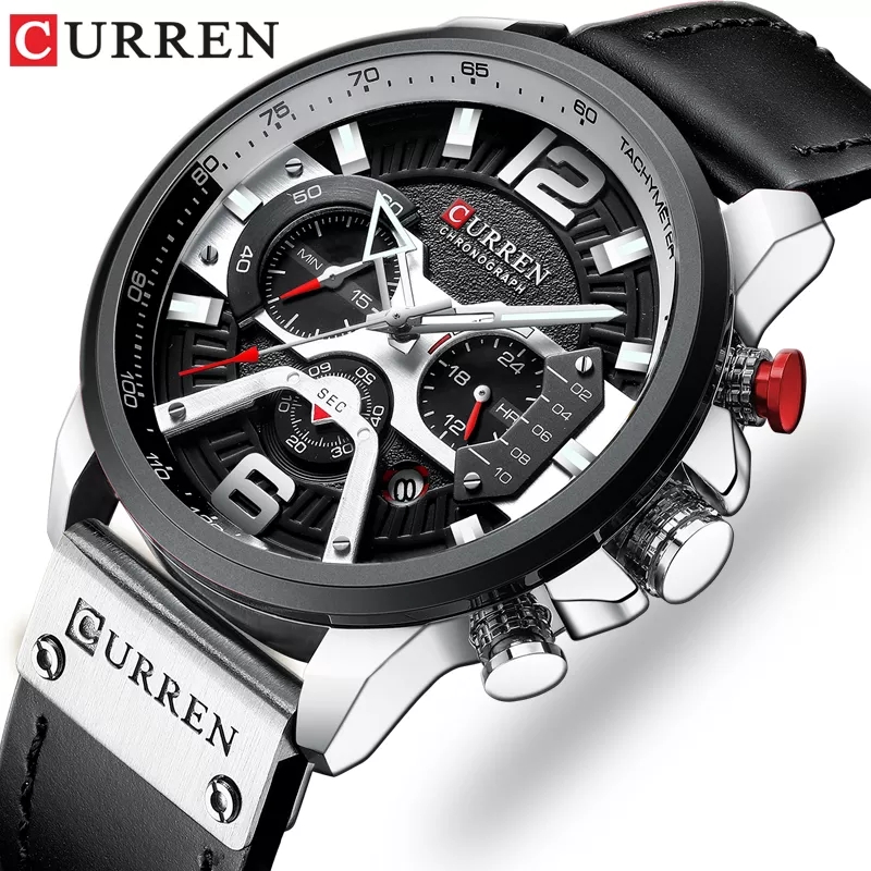 Luxury Watch Apple - CURREN Brand New Fashion Date Quartz