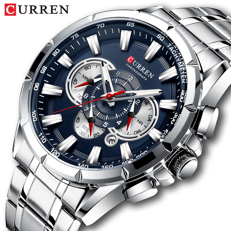 Luxury Watch Manufacturers - CURREN Wrist Watch Men Waterproof Chronograph