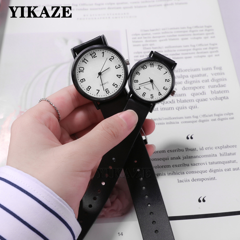 Luxury Watch White - YIKAZE Women's Wristwatch Simple Black White