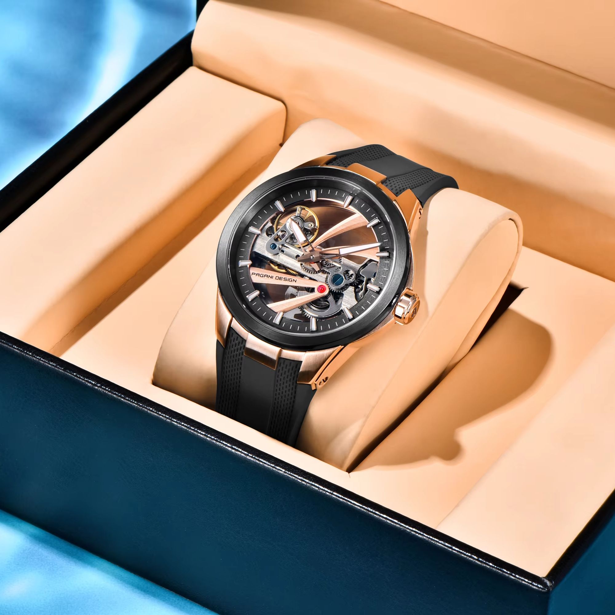 PAGANI DESIGN Extraordinary De - Luxury Watch Gold And Black ulasan dan harga