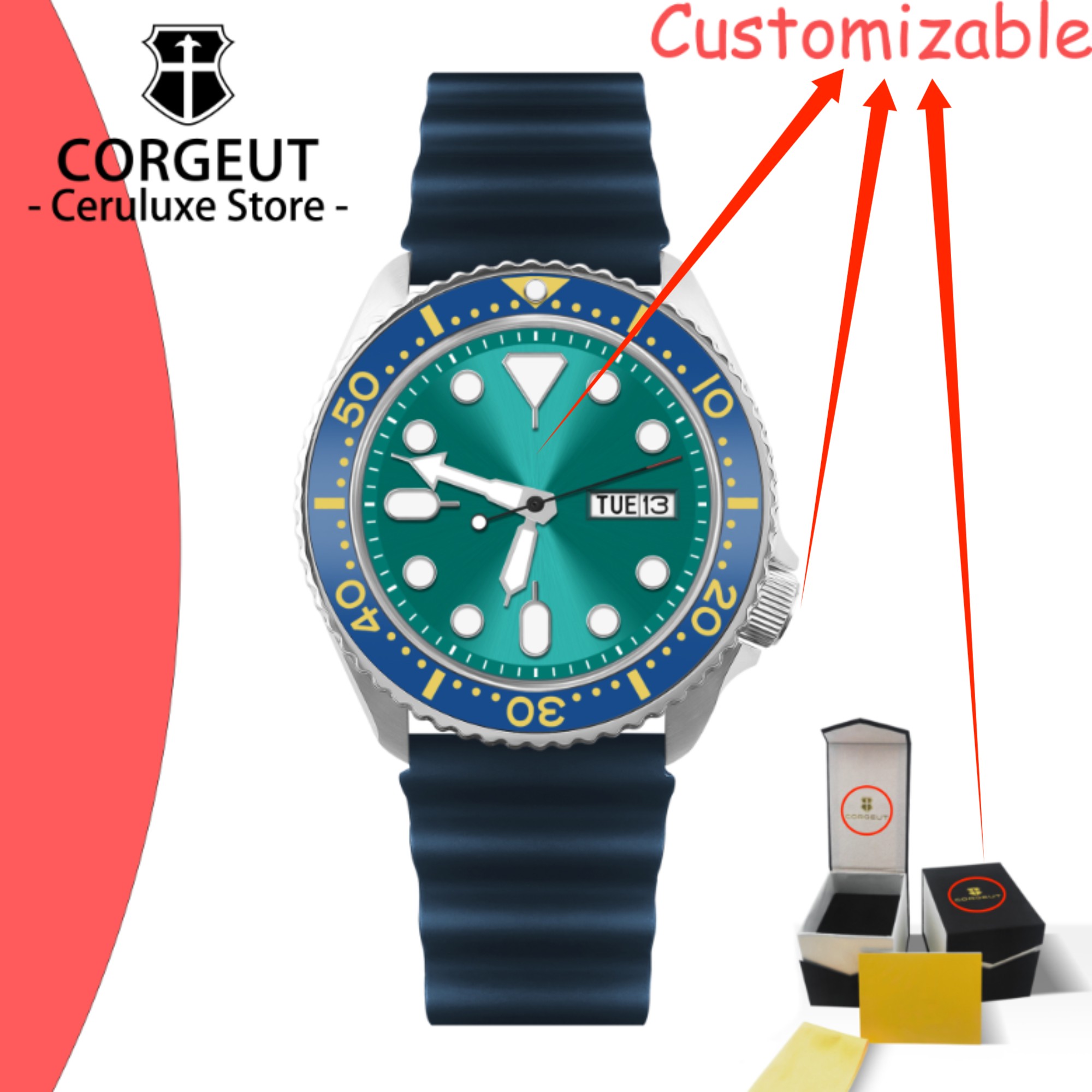 CUSTOM Logo Vintage Diver Watc - Luxury Watch Vintage ulasan dan harga