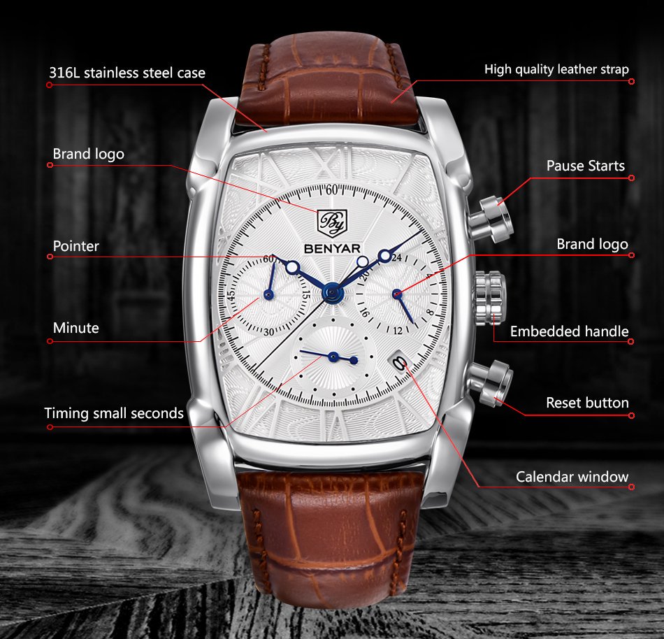 Relogio Masculino Mens Watches - Luxury Watch Maker ulasan dan harga