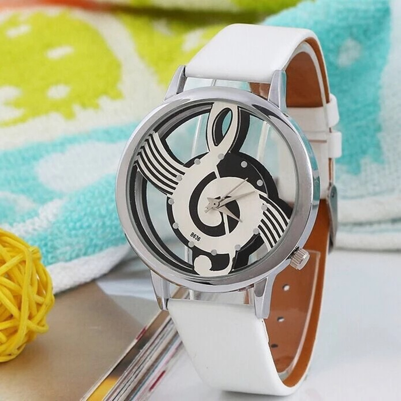 Fashion Hollow Music Shape Wat - Luxury Watch White ulasan dan harga