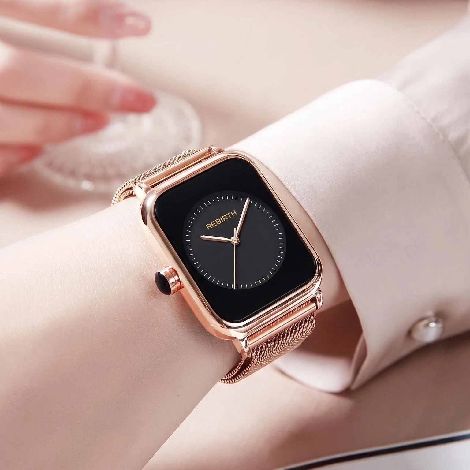 Light Luxury Square Women's Wa - Luxury Watch Gold And Black ulasan dan harga