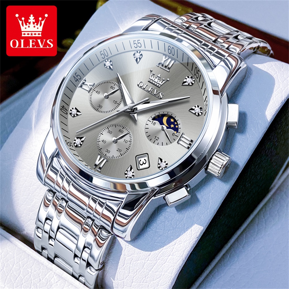 OLEVS 2858 Quartz Watch for Me - Luxury Watch Dial ulasan dan harga