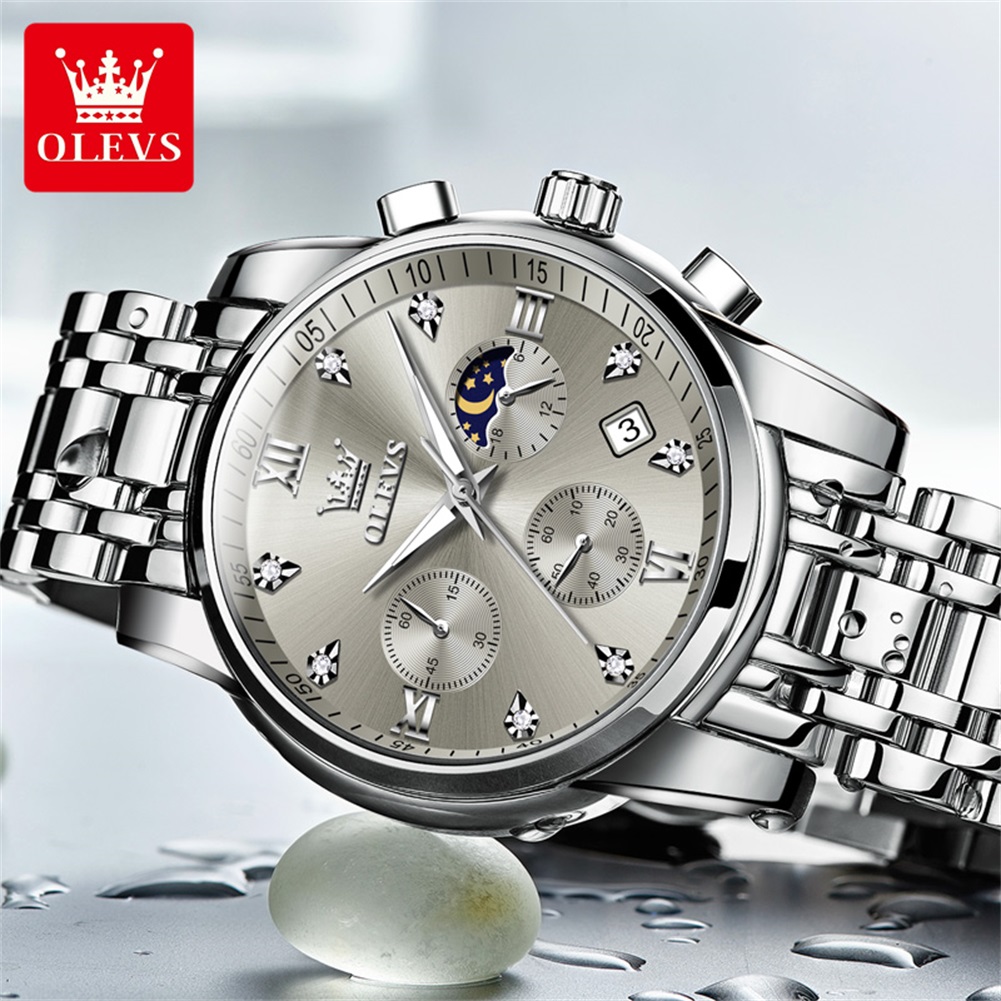 OLEVS 2858 Quartz Watch for Me - Luxury Watch Dial ulasan dan harga