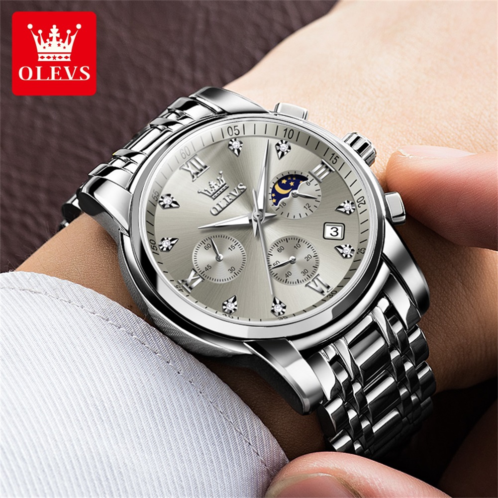 OLEVS 2858 Quartz Watch for Me - Luxury Watch Dial ulasan dan harga
