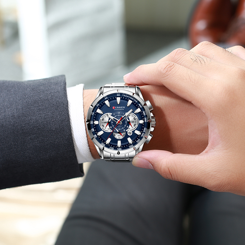 CURREN Wrist Watch Men Waterpr - Luxury Watch Manufacturers ulasan dan harga