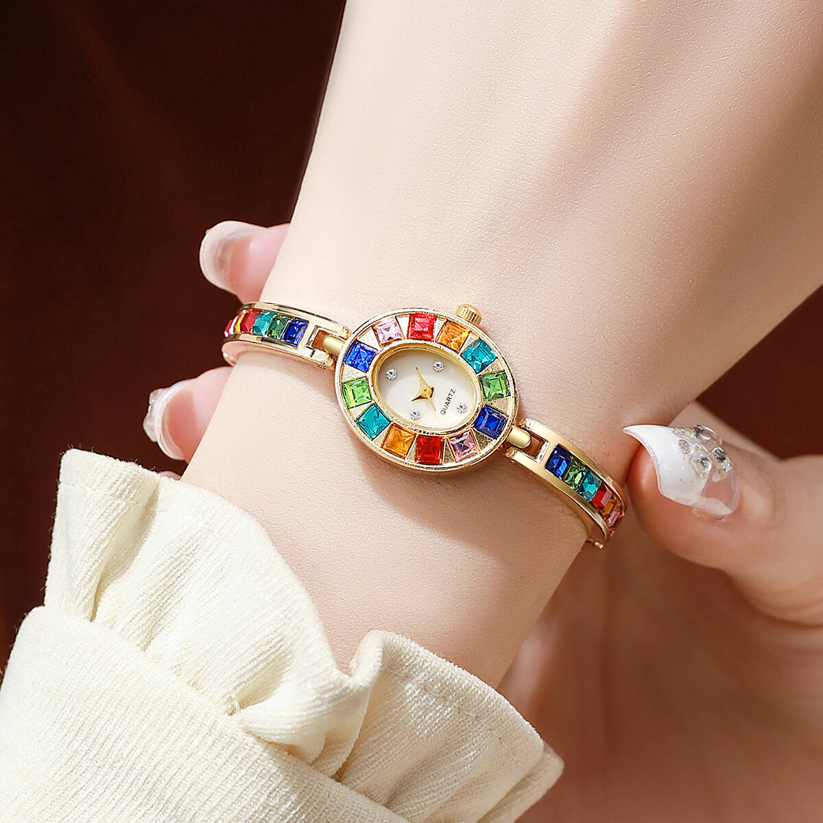 2PCS/Set Luxury Rhinestone Wom - Luxury Watch Safe ulasan dan harga