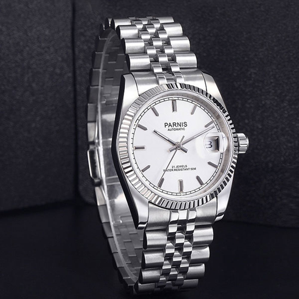 Parnis 36mm Mens Automatic Wat - Luxury Watch Gold And Black ulasan dan harga