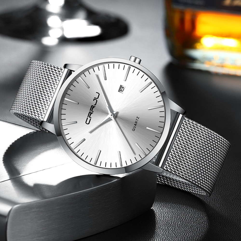 CRRJU New Fashion Mens Watches - Luxury Watch Manufacturers ulasan dan harga
