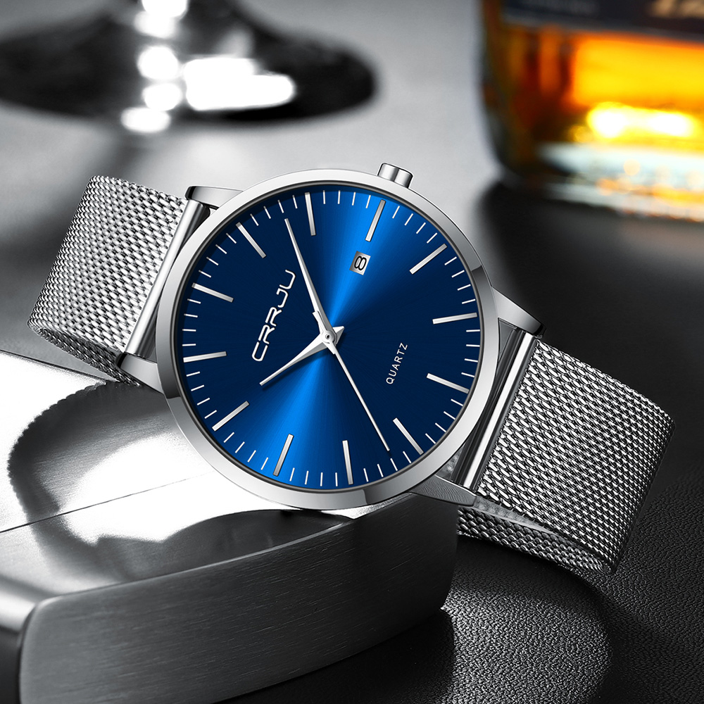 CRRJU New Fashion Mens Watches - Luxury Watch Manufacturers ulasan dan harga
