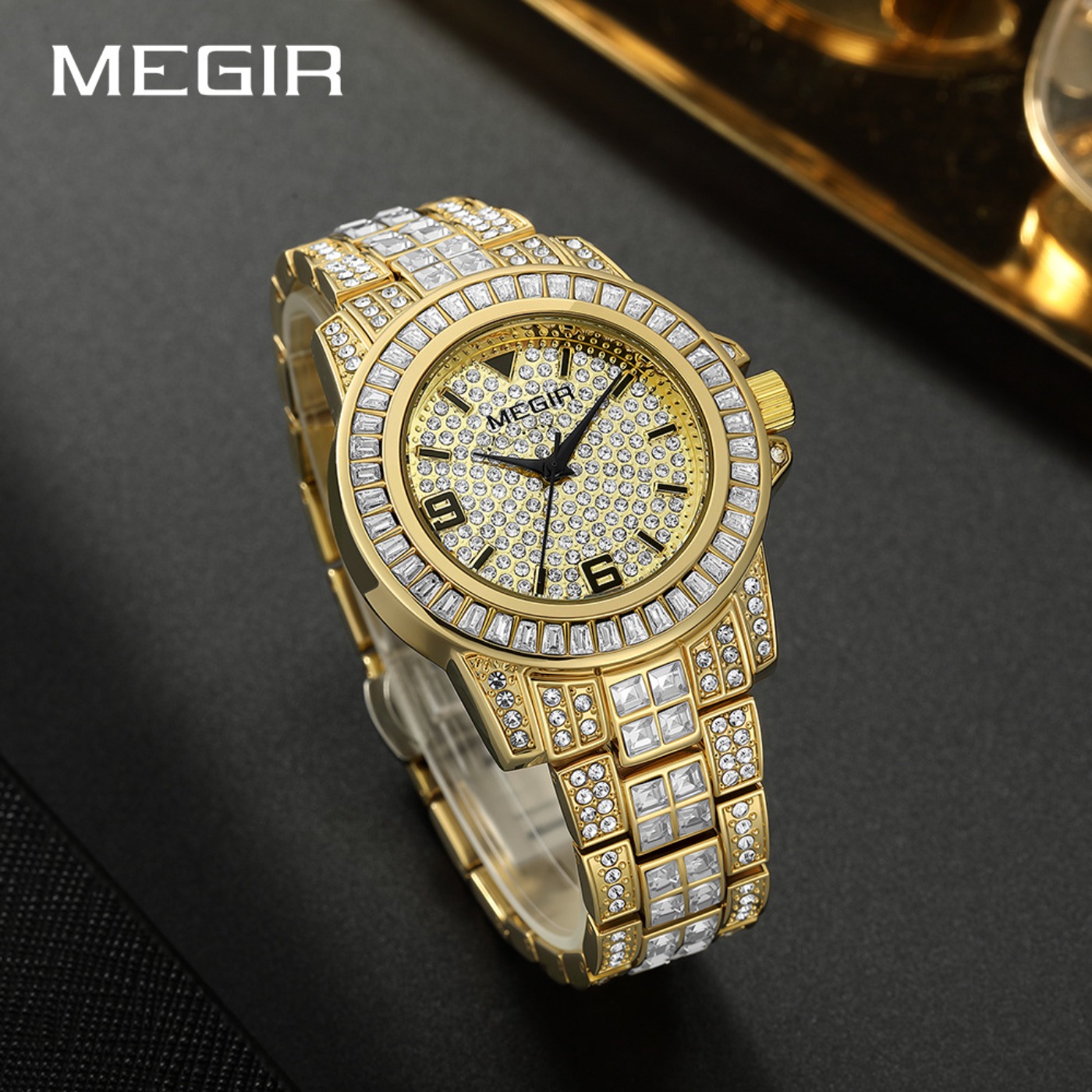 MEGIR Luxury Diamond Watches U - Luxury Watch And Bracelet ulasan dan harga