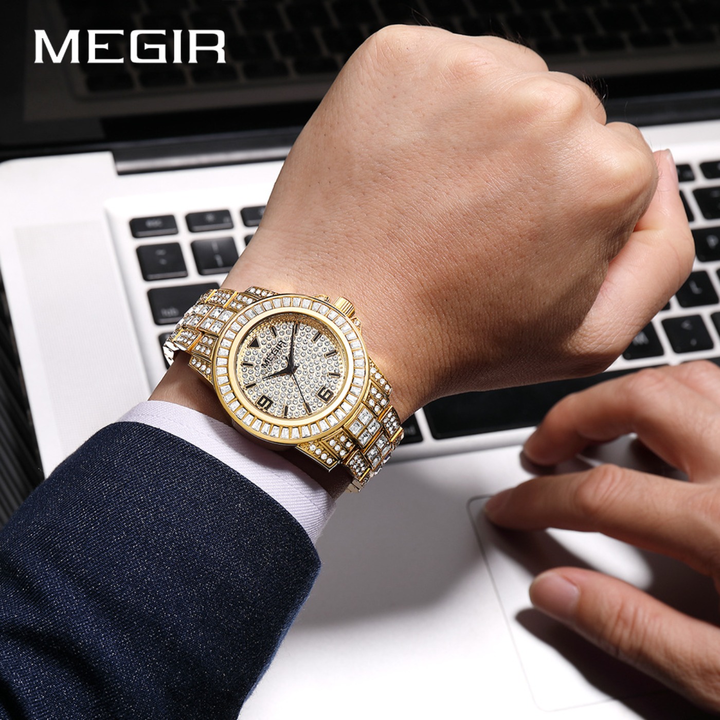 MEGIR Luxury Diamond Watches U - Luxury Watch And Bracelet ulasan dan harga