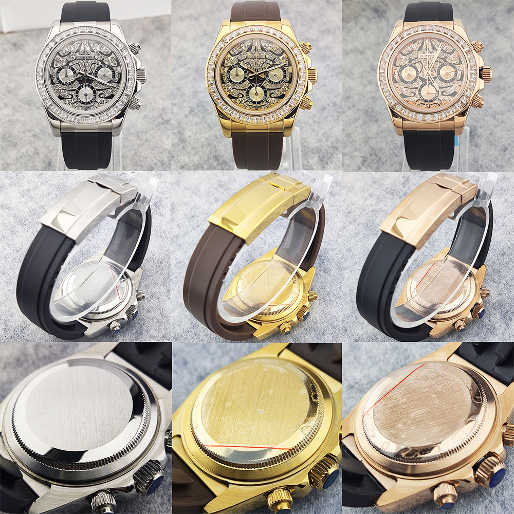 39mm men's watch VK63 movement - Luxury Watch Dial ulasan dan harga