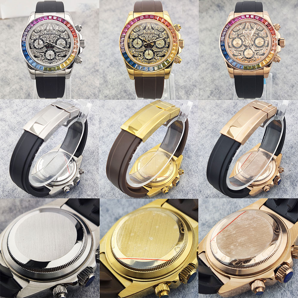 39mm men's watch VK63 movement - Luxury Watch Dial ulasan dan harga