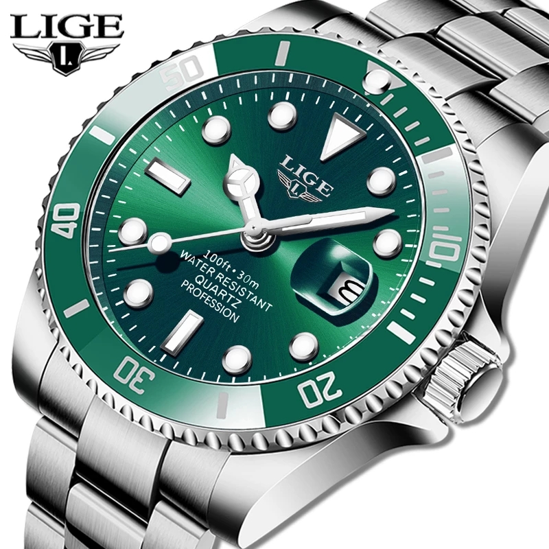 LIGE Top Brand Luxury Fashion  - Luxury Watch Manufacturers ulasan dan harga