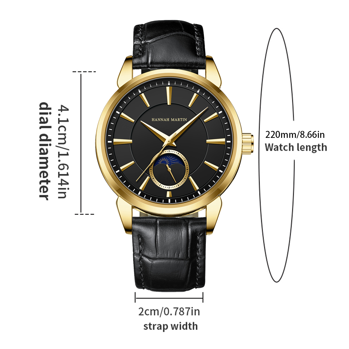 Hannah Martin Men Multi functi - Luxury Watch Manufacturers ulasan dan harga
