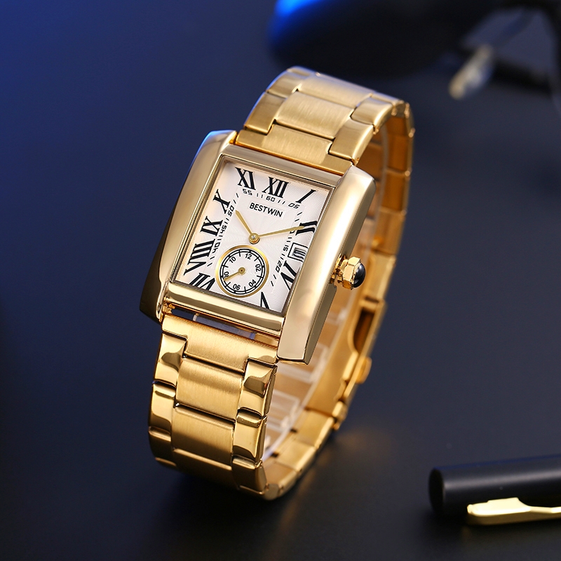 Luxury Men's Watch Men's Gold  - Luxury Watch White ulasan dan harga