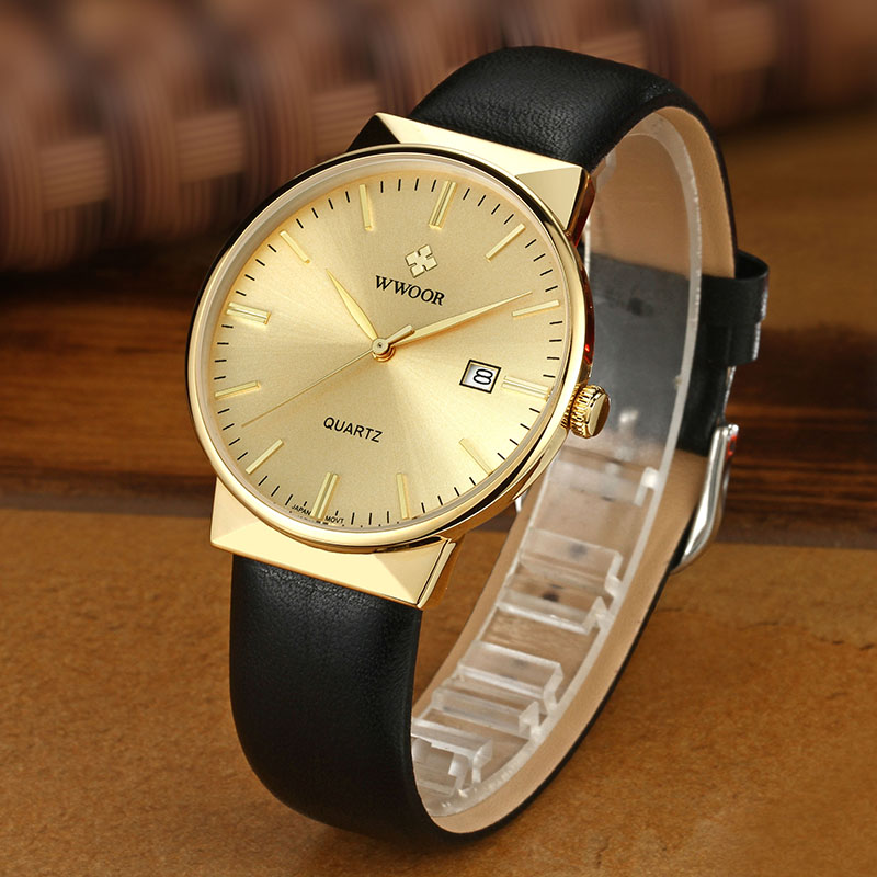 WWOOR Men's Watches Top Brand  - Luxury Watch Gold And Black ulasan dan harga