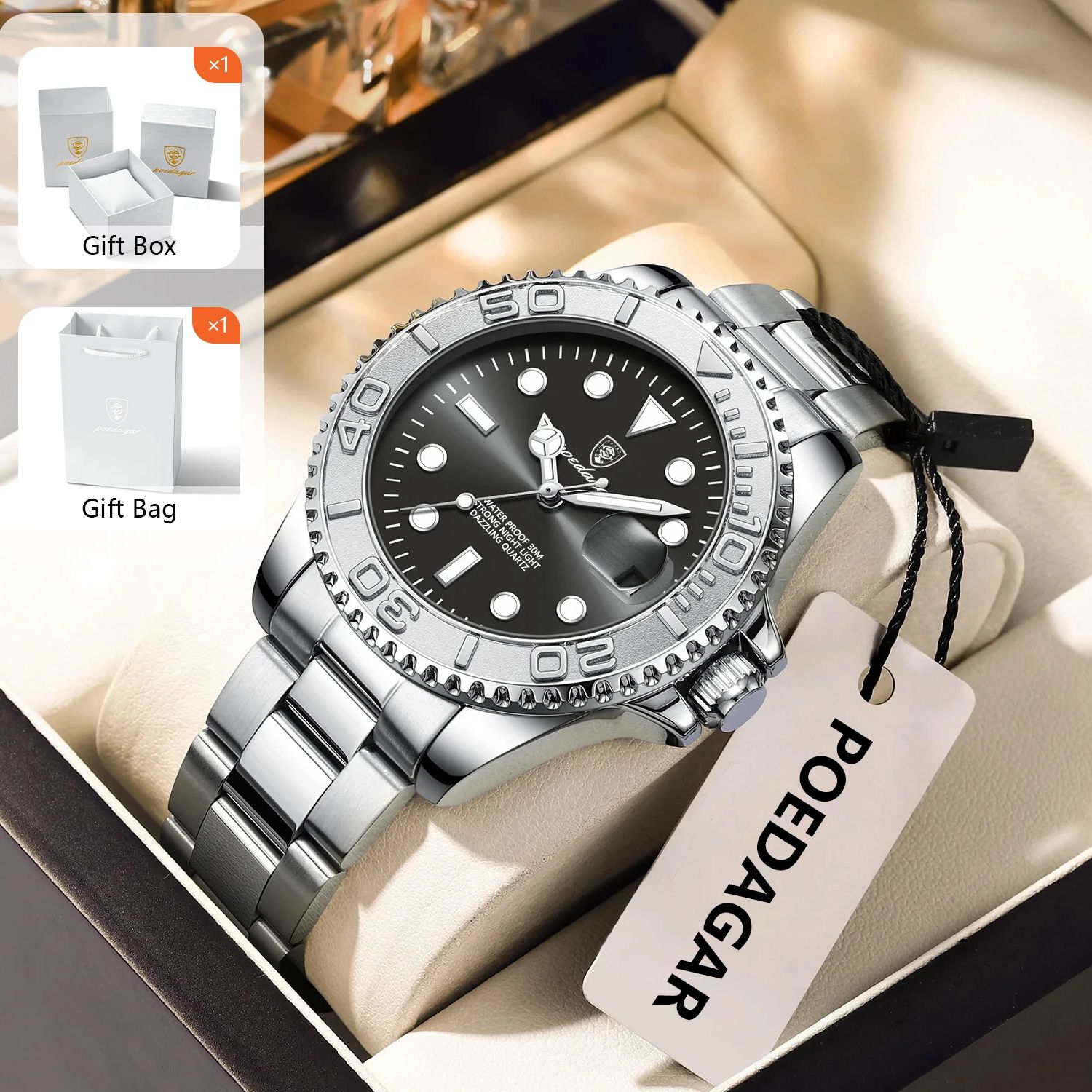 POEDAGAR Trendy Sport Man Watc - Luxury Watch And Bracelet ulasan dan harga