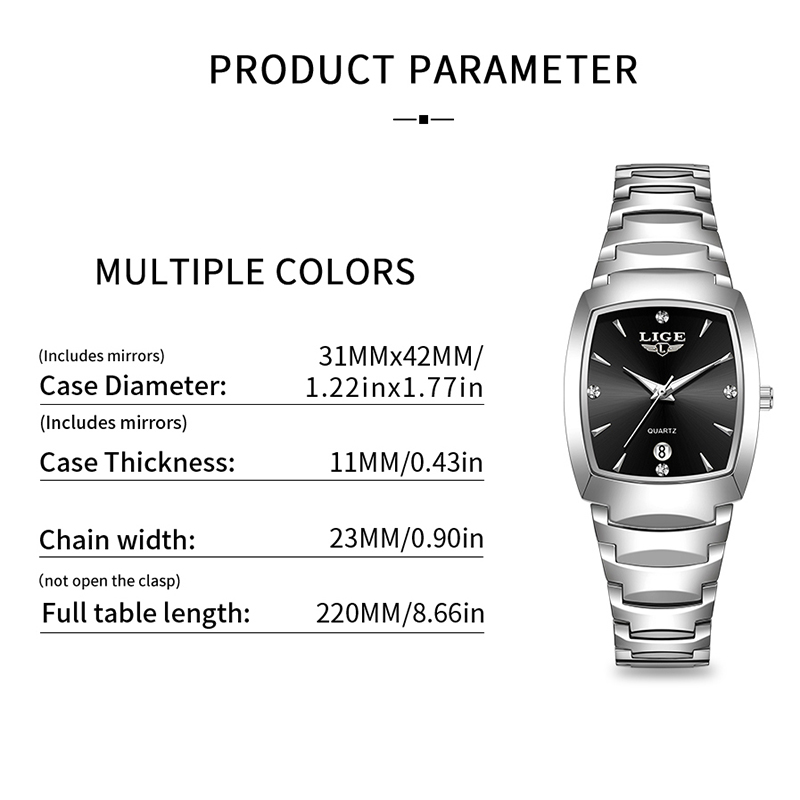 LIGE Watch women Business Luxu - Luxury Watch Box ulasan dan harga