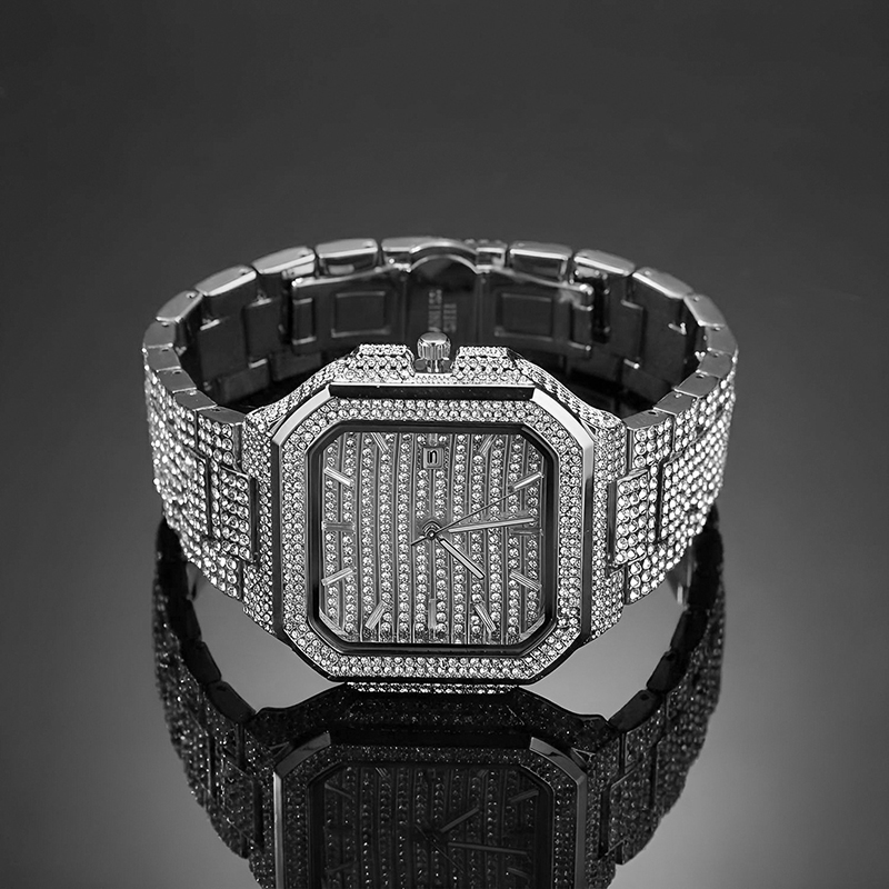 Hip Hop Mens Date Quartz Watch - Luxury Watch Gold And Black ulasan dan harga