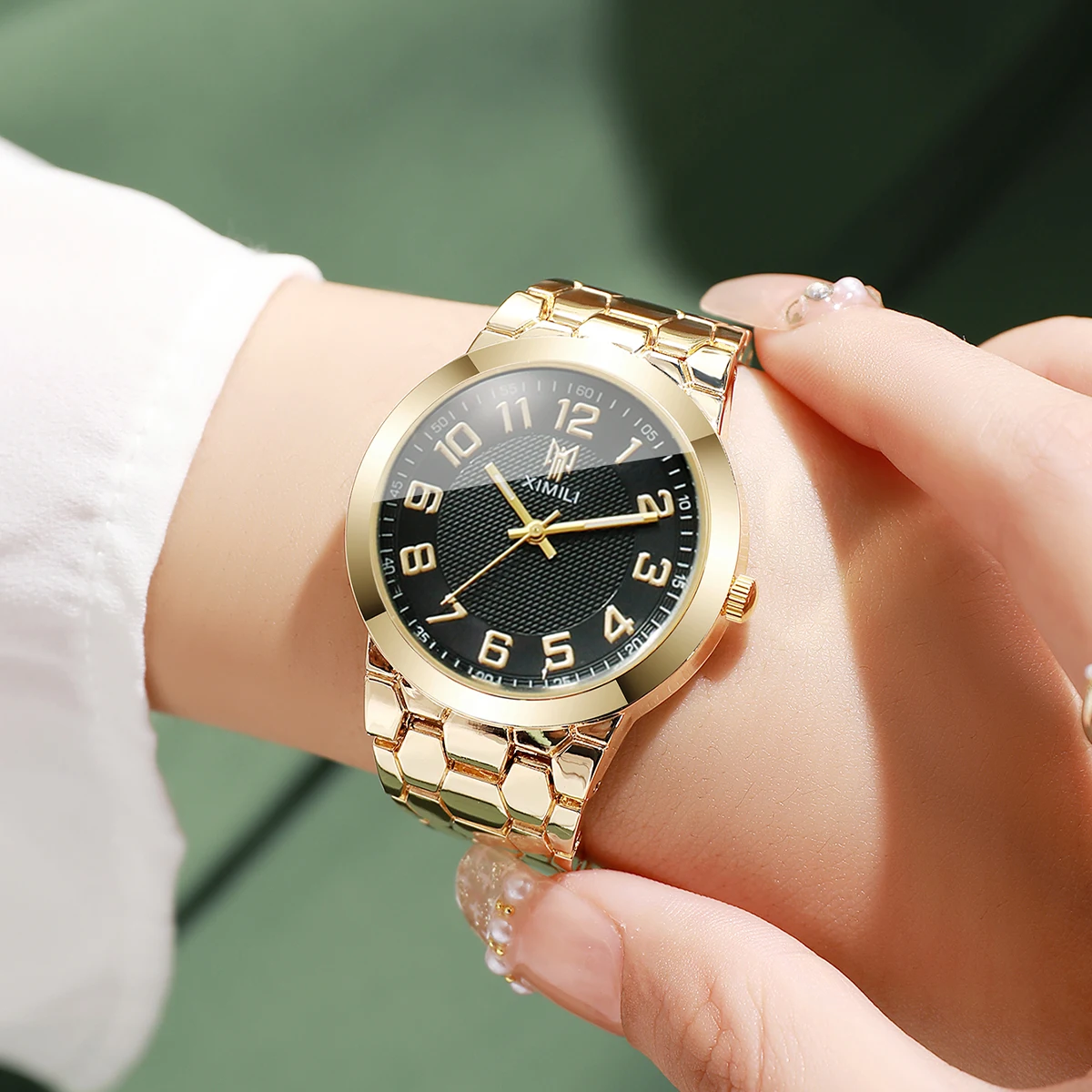 Luxury Gold Tone Women's Wrist - Luxury Watch Gold And Black ulasan dan harga