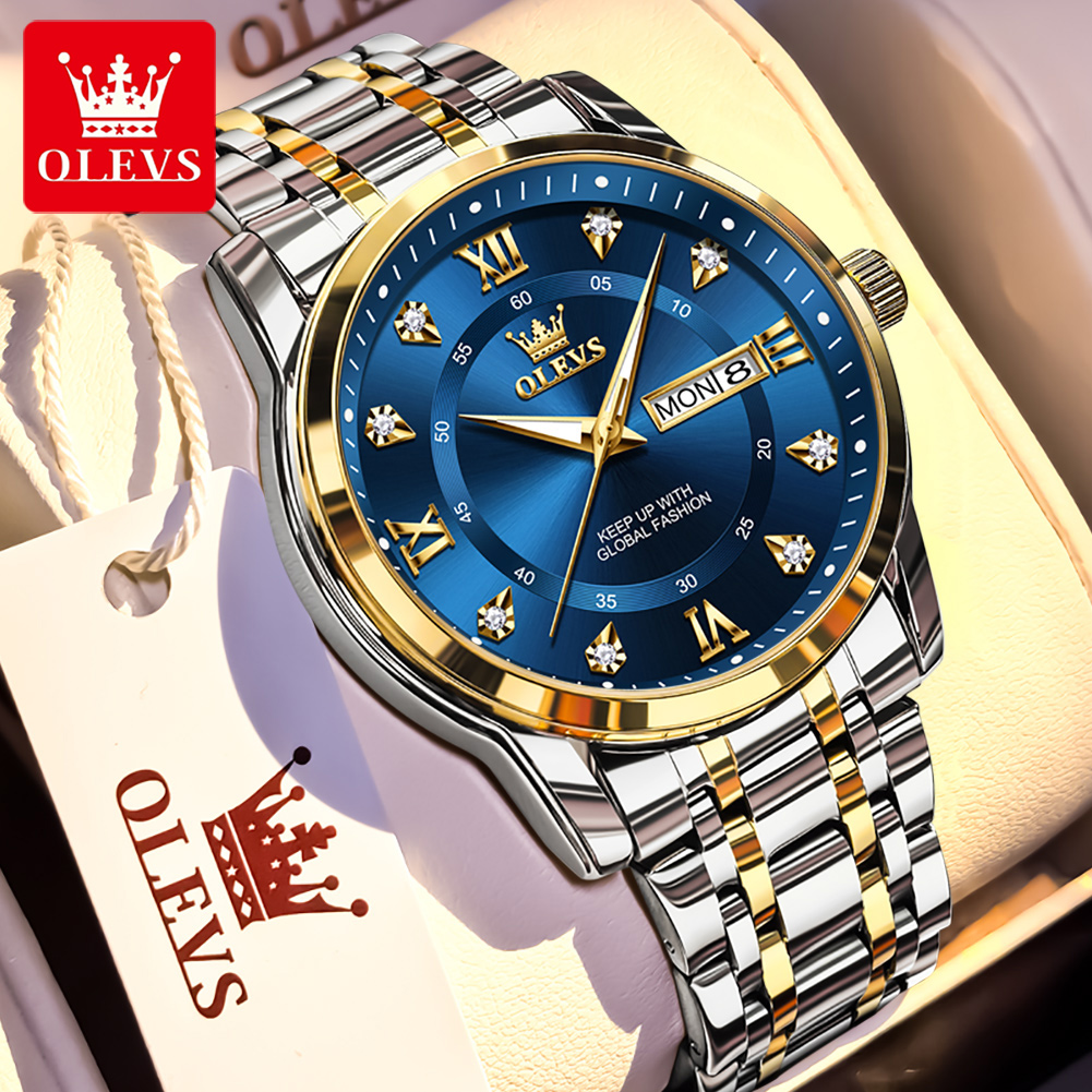 OLEVS Brand Fashion men's watc - Luxury Watch News ulasan dan harga