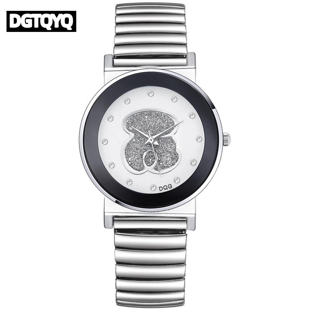 Luxury Ladies Black White Bear - Luxury Watch White ulasan dan harga