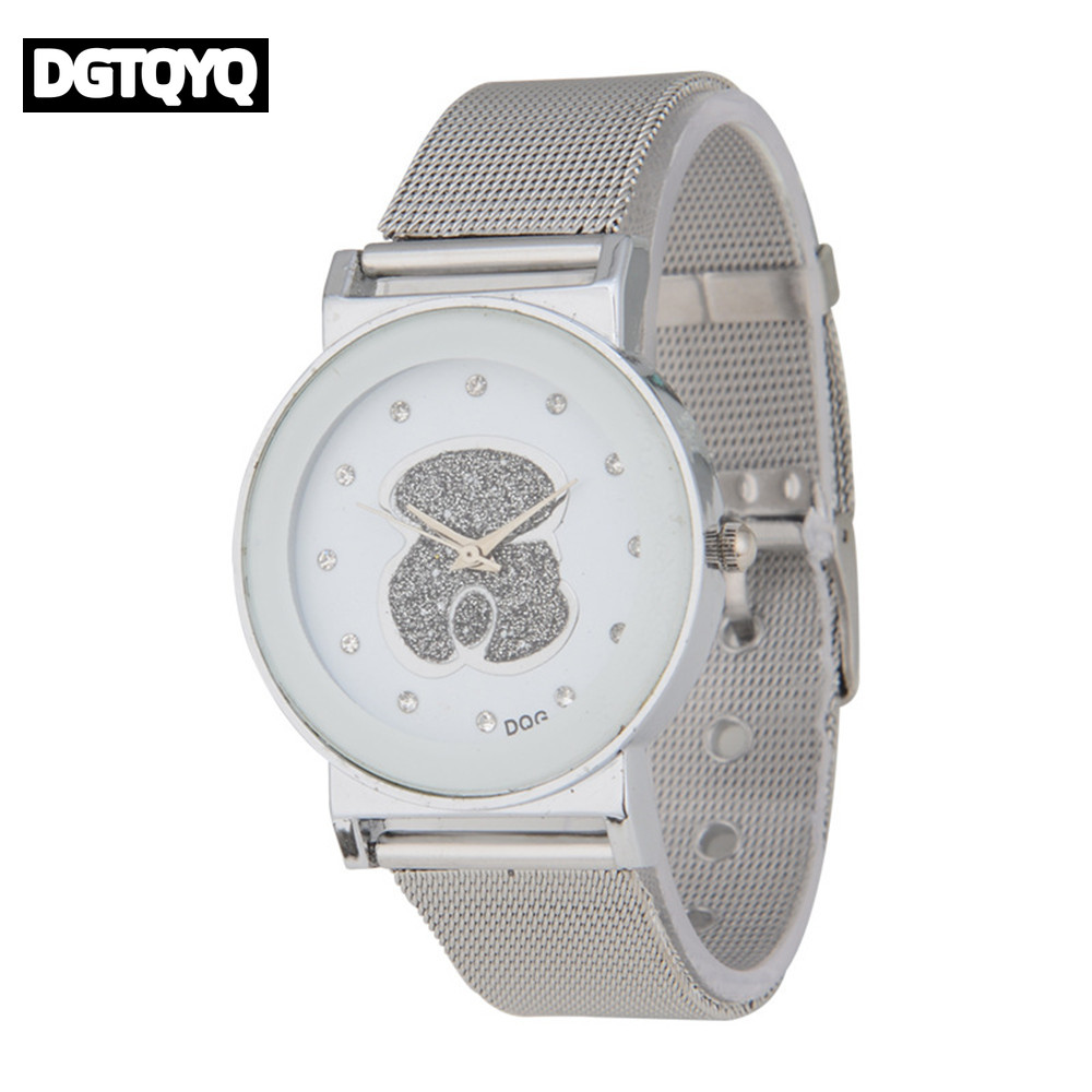 Luxury Ladies Black White Bear - Luxury Watch White ulasan dan harga