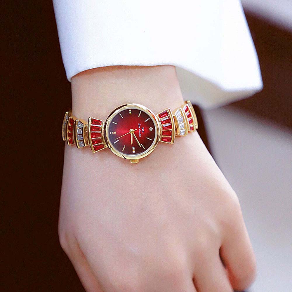 High Quality Women's Watches L - Luxury Watch Gold And Black ulasan dan harga