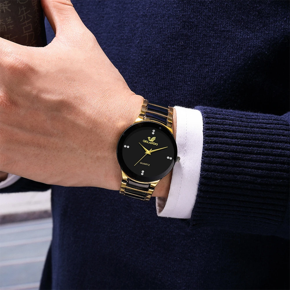 2024 Men Watches Fashion Stain - Luxury Watch Gold And Black ulasan dan harga