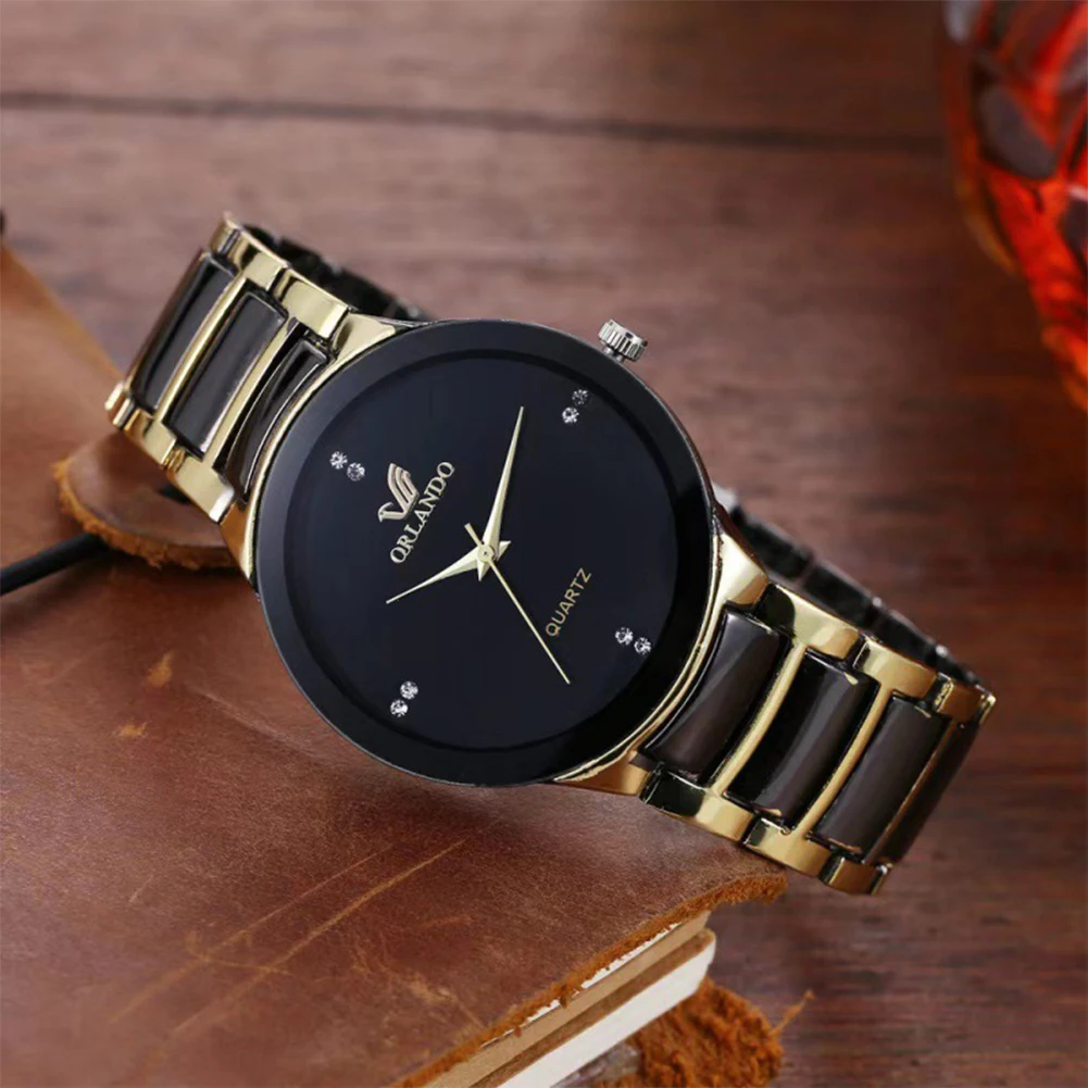 2024 Men Watches Fashion Stain - Luxury Watch Gold And Black ulasan dan harga
