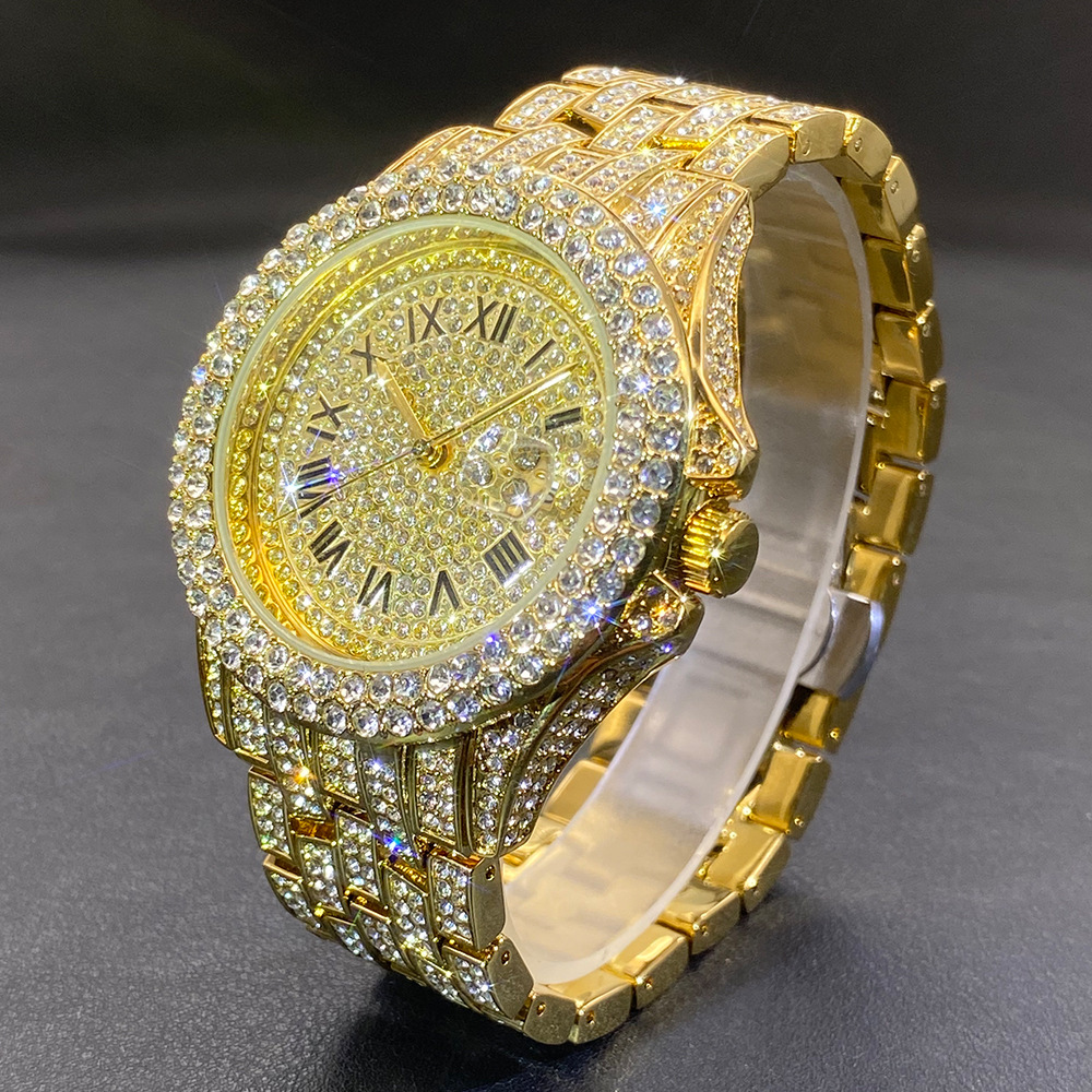Big Gold Silver Black Wristwat - Luxury Watch Gold And Black ulasan dan harga