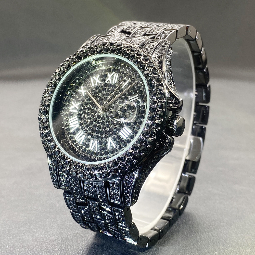 Big Gold Silver Black Wristwat - Luxury Watch Gold And Black ulasan dan harga