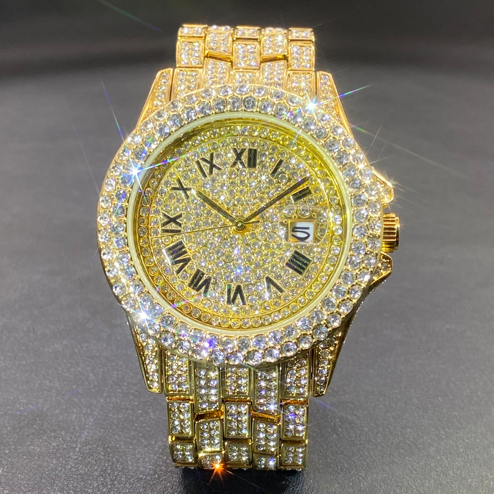 Big Gold Silver Black Wristwat - Luxury Watch Gold And Black ulasan dan harga