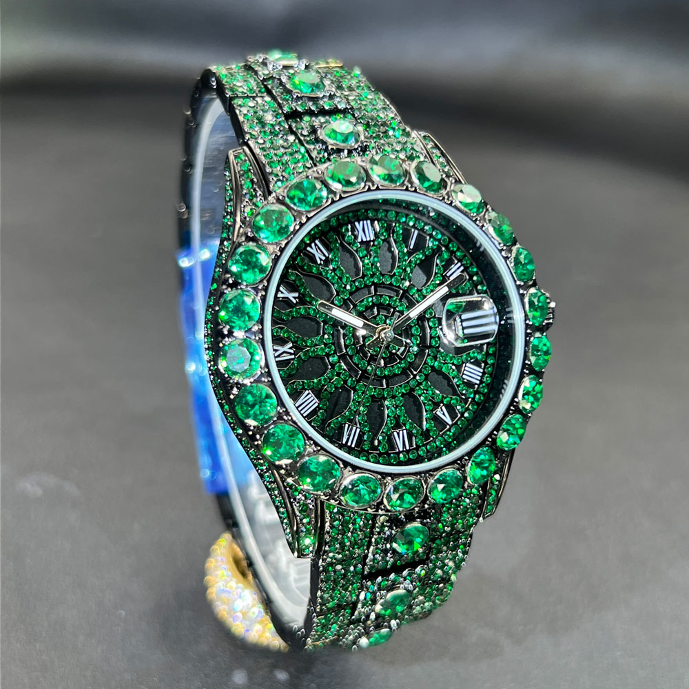 Green Diamond Watch For Men Br - Luxury Watch And Jewelry Brand ulasan dan harga