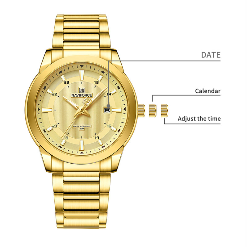 2024 Top Brand NAVIFORCE Mens  - Luxury Watch Manufacturers ulasan dan harga