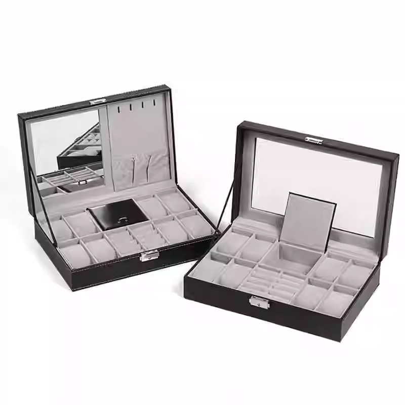 Leather Watch Box Multi-Functi - Luxury Watch And Jewelry Brand ulasan dan harga