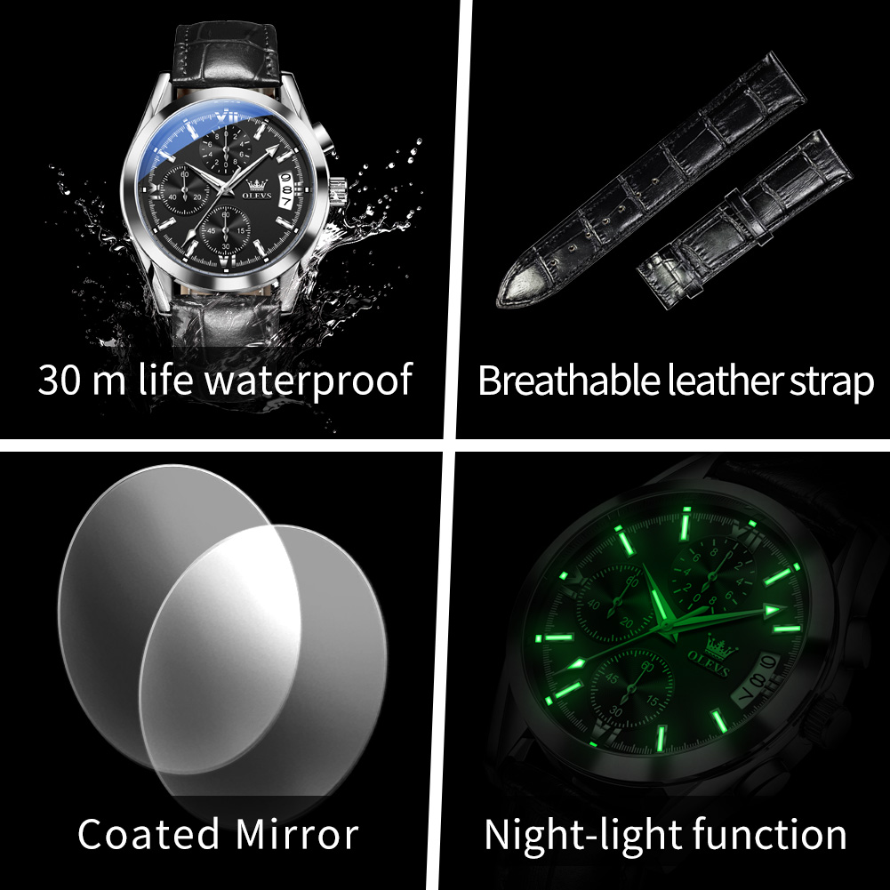OLEVS Top Brand Luxury Men Wat - Luxury Watch Maker ulasan dan harga